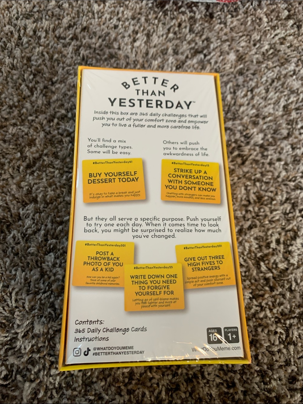Better Than Yesterday Yellow 365 Daily Challenges Set - Picture 2 of 4